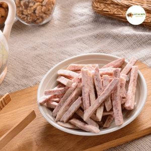 bầu ăn trái cây sấy dẻo